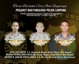 Baca juga : 3 Anggota Polri Tewas Ditembak Saat Gerebek Judi Sabung Ayam di Way Kanan