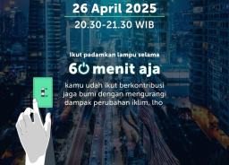 Baca juga : Hari Bumi Ada Pemadaman Listrik Satu Jam di Jakarta Sabtu 26 April 2025, Cek Lokasinya