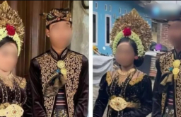 Pernikahan Anak SMP dan SMK di Lombok Tengah, Pengantin Jajan Cilok dan Minum Jeli