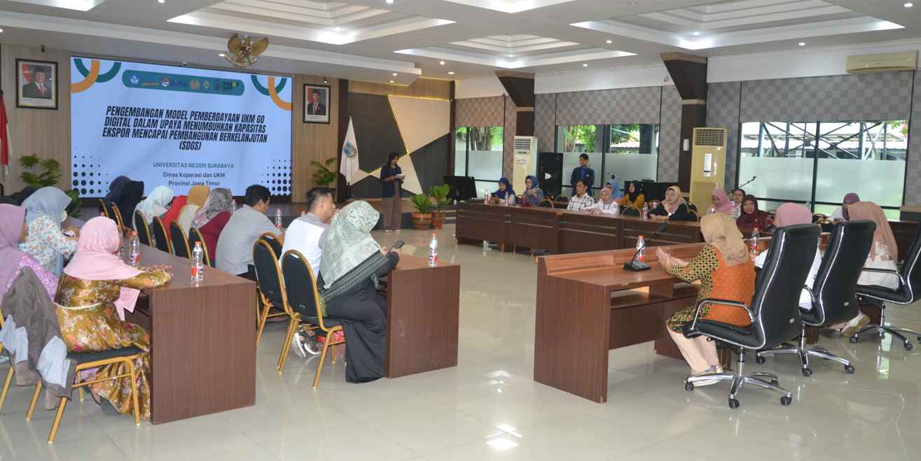Bersama UNESA, Diskop UKM Jatim Bahas Pengembangan Model Pemberdayaan UKM Go Digital
