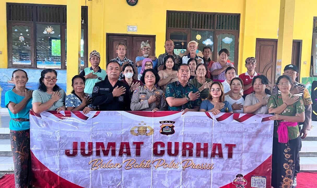Polda Bali Gelar Jumat Curhat di Taman Kanak-Kanak Kumara Jati