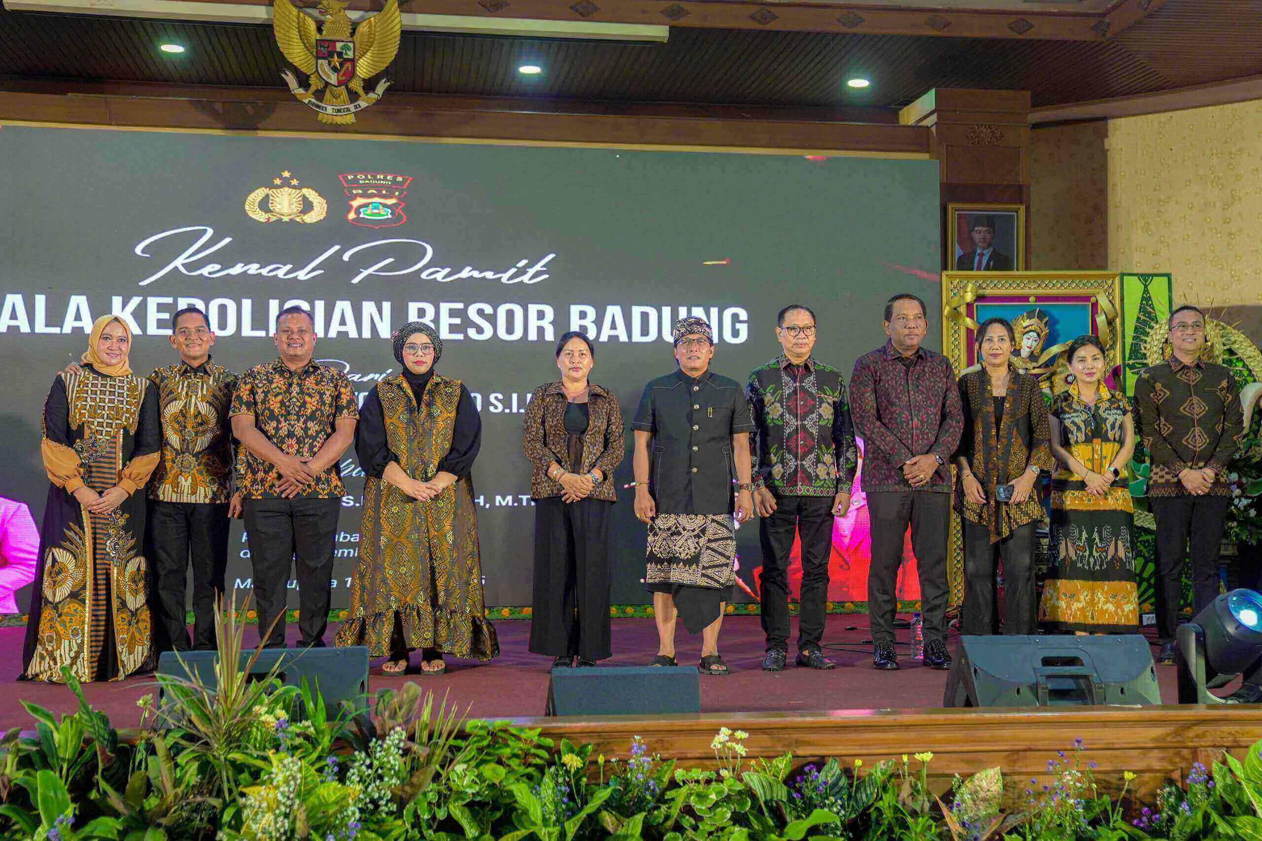 Bupati Giri Prasta Hadiri Kenal Pamit Kapolres Badung