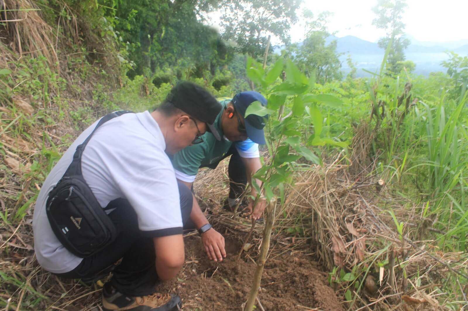 Hijaukan Trenggalek, Kodim 0806 Ajak Warga Sehat Bersama dan Tanam Pohon