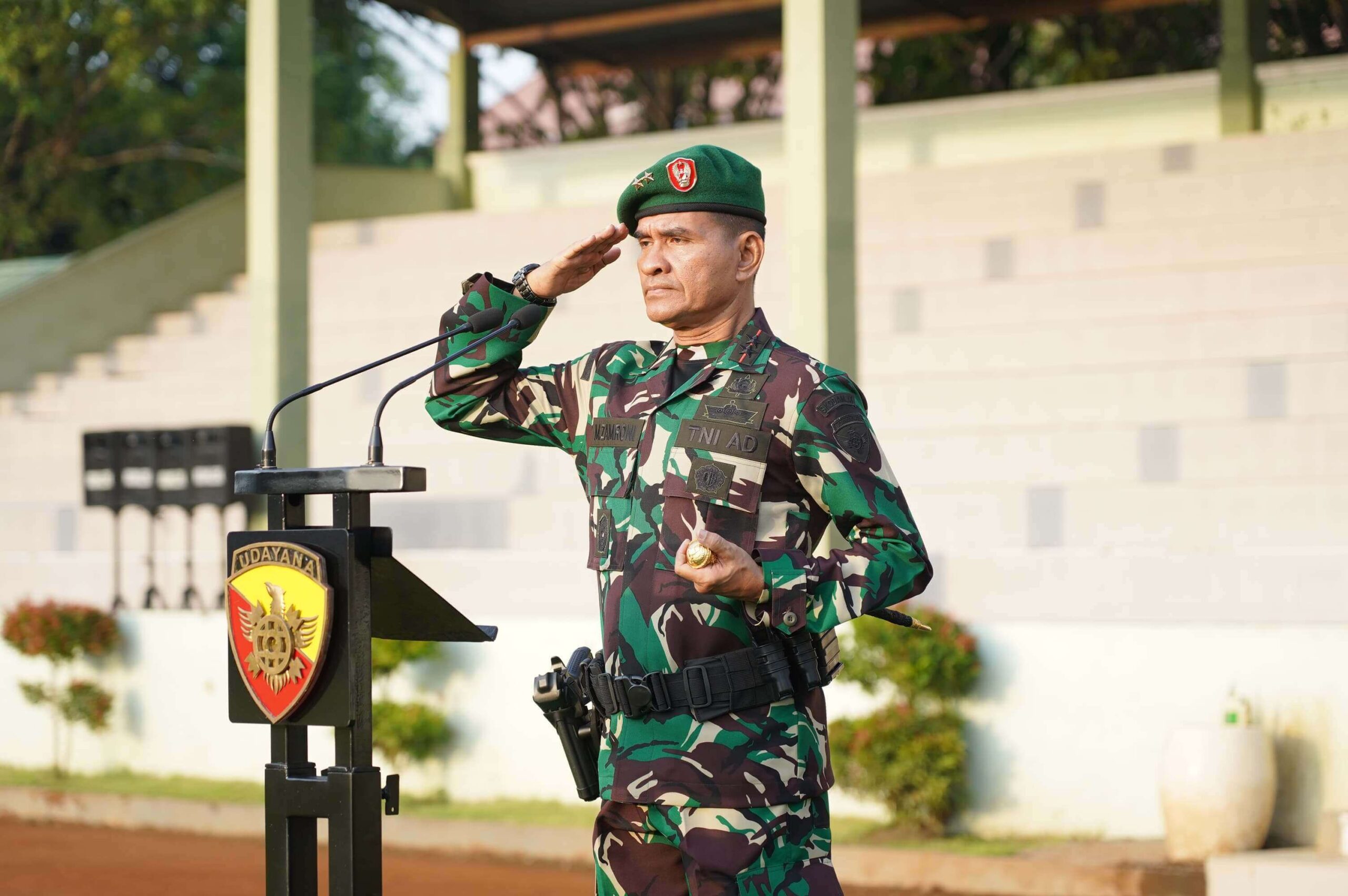 Pangdam Zamroni Pimpin Upacara Bendera 17an Awal Tahun 2025