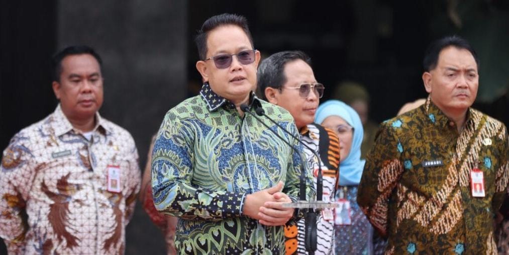 Pemprov Jatim Gelar Apel Pagi Perdana di Tahun 2025