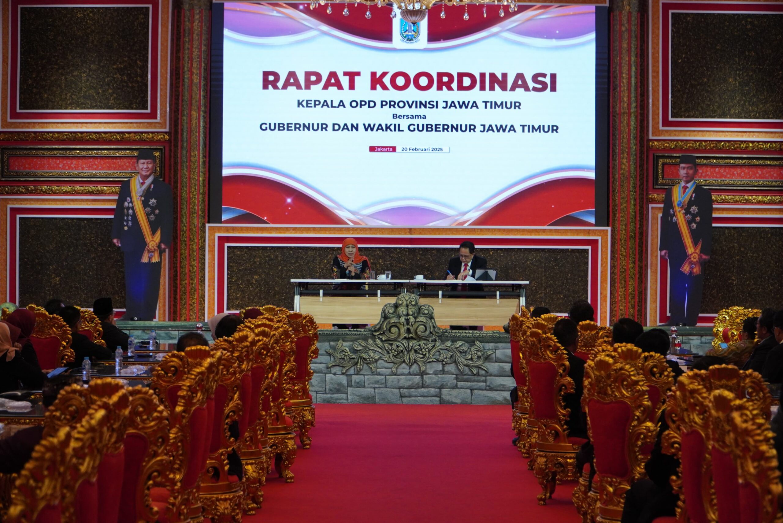 Usai Dilantik, Khofifah-Emil Gelar Rapat Koordinasi Kepala Perangkat Daerah Jatim