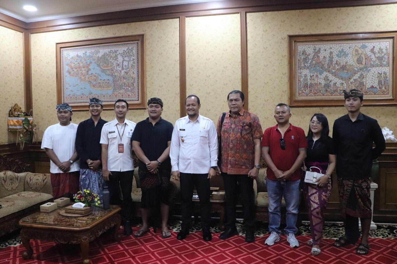 Wabup Bagus Alit Sucipta Terima Audiensi Pengurus Sabha Yowana Palwa Negara, Kapal