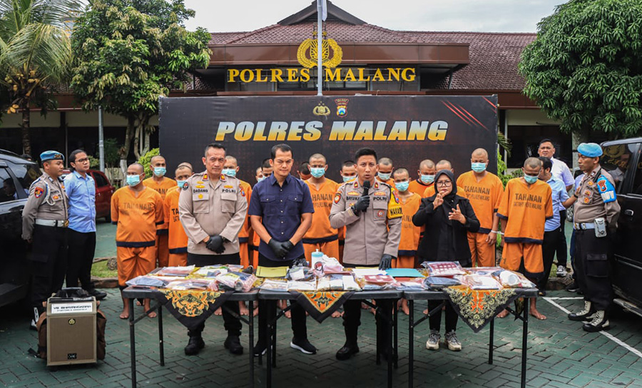 Januari 2025, Polres Malang Berhasil Gagalkan Peredaran 0,5 kg Sabu