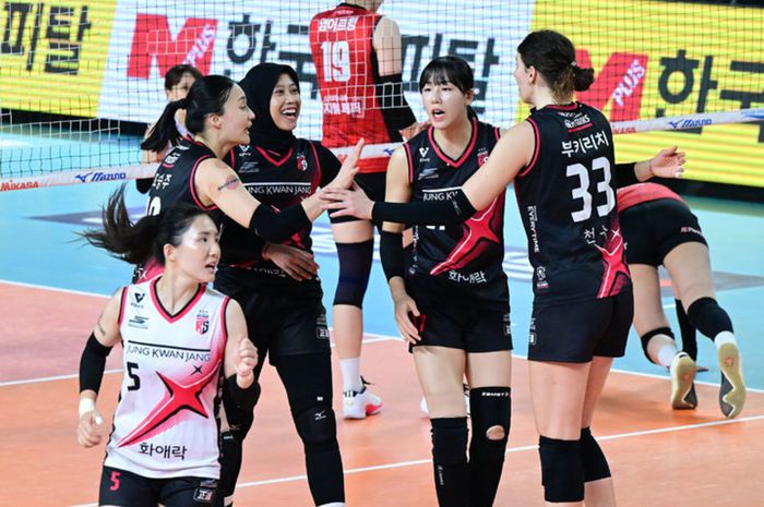 Menang 3 Set atas IBK Altos, Red Sparks Kudeta Hillstate di Peringkat 2