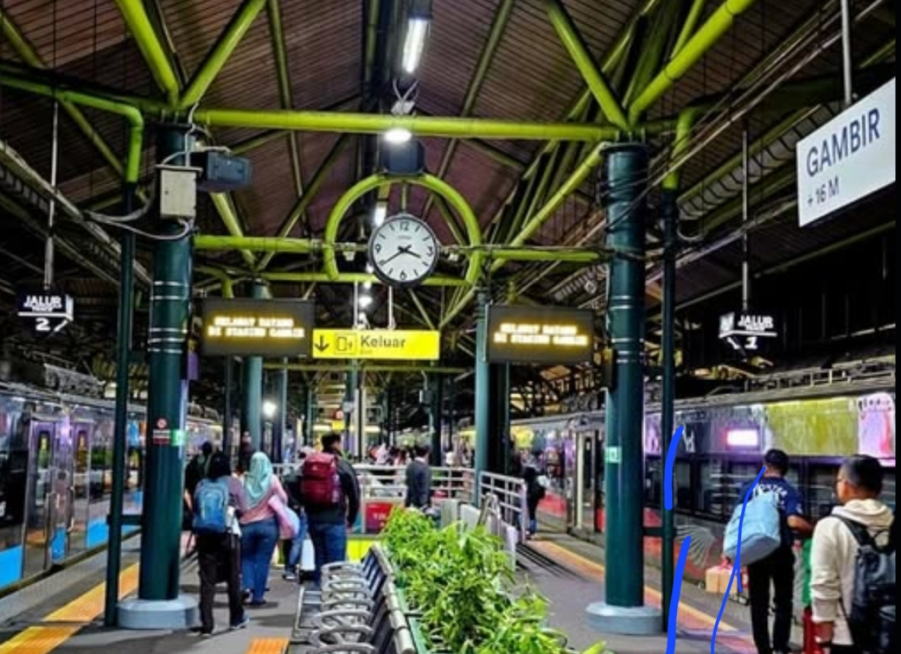 Ilustrasi suasana Stasiun Gambir.(Foto: istimewa)