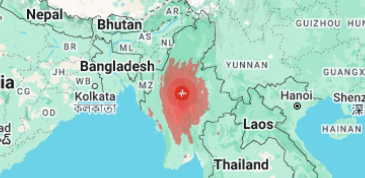 Dahsyatnya Gempa Myanmar 7,7 M Guncangan Terasa hingga Thailand, China, Vietnam, dan India