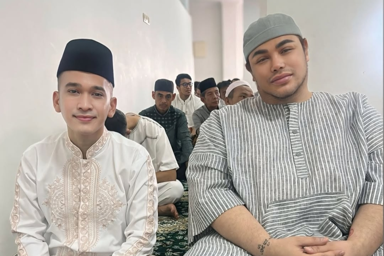 Ruben Onsu Merayakan Lebaran Pertama setelah Mualaf bersama Ivan Gunawan