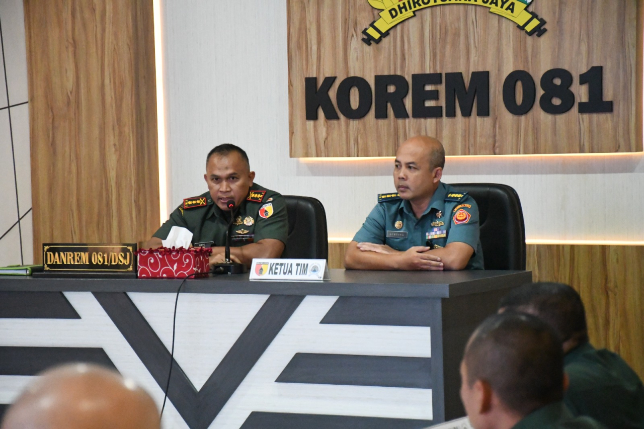 Danrem 081/DSJ Siapkan Data Sambut Tim Audit Itjen