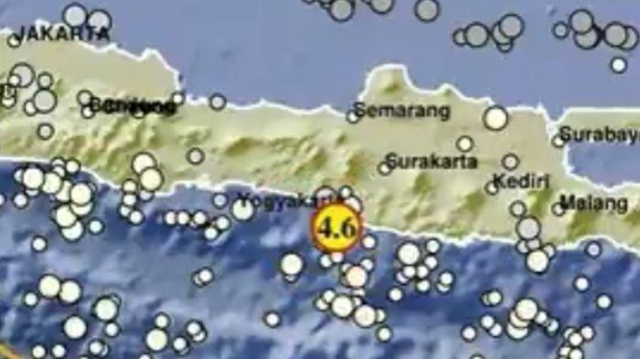Gempa Bumi Magnitudo 4,4 di Bantul Dirasakan Hingga Trenggalek