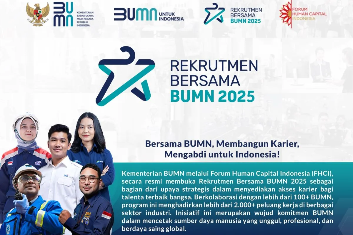 Rekrutmen Bersama BUMN Resmi Dibuka 7 Maret 2025, Ini Persyaratannya