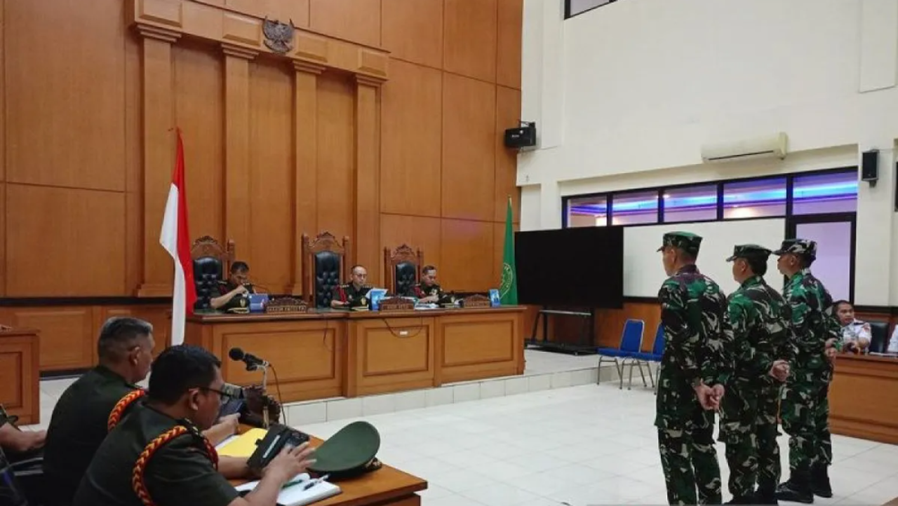 2 Anggota TNI Penembak Bos Rental Mobil Divonis Seumur Hidup dan Dipecat