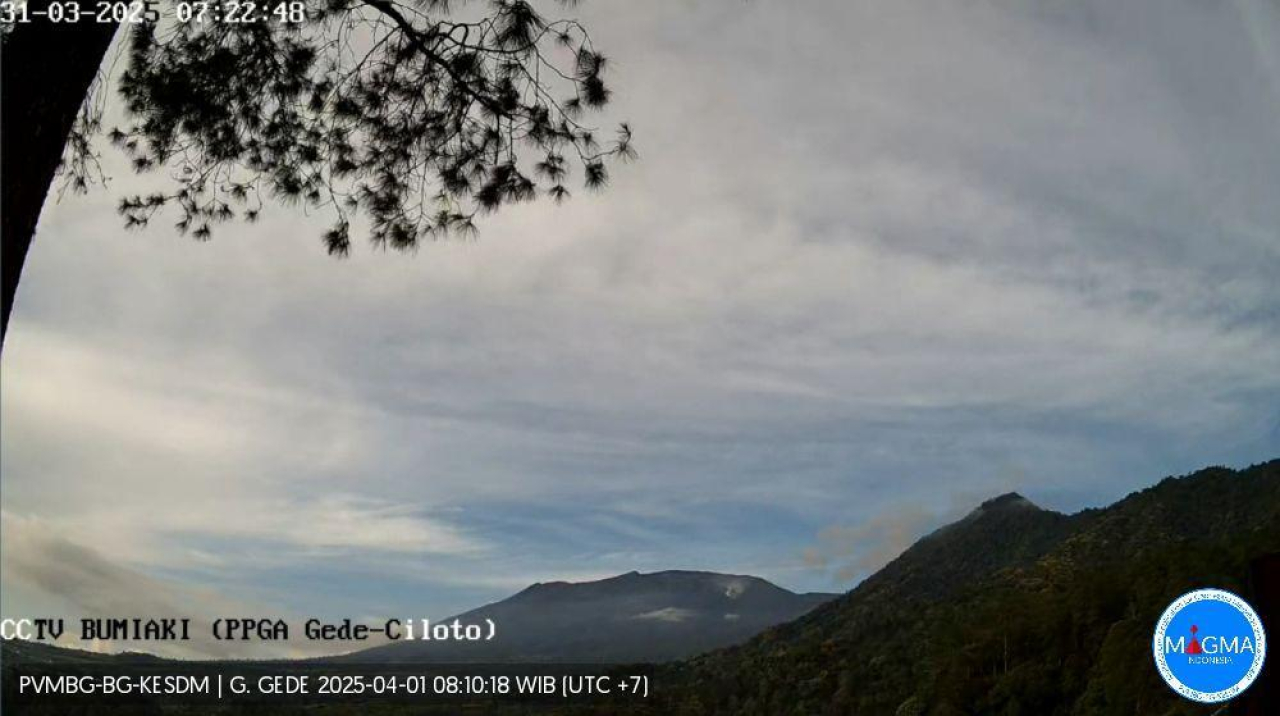 Aktivitas Gempa Vulkanik Gunung Gede Bogor Meningkat