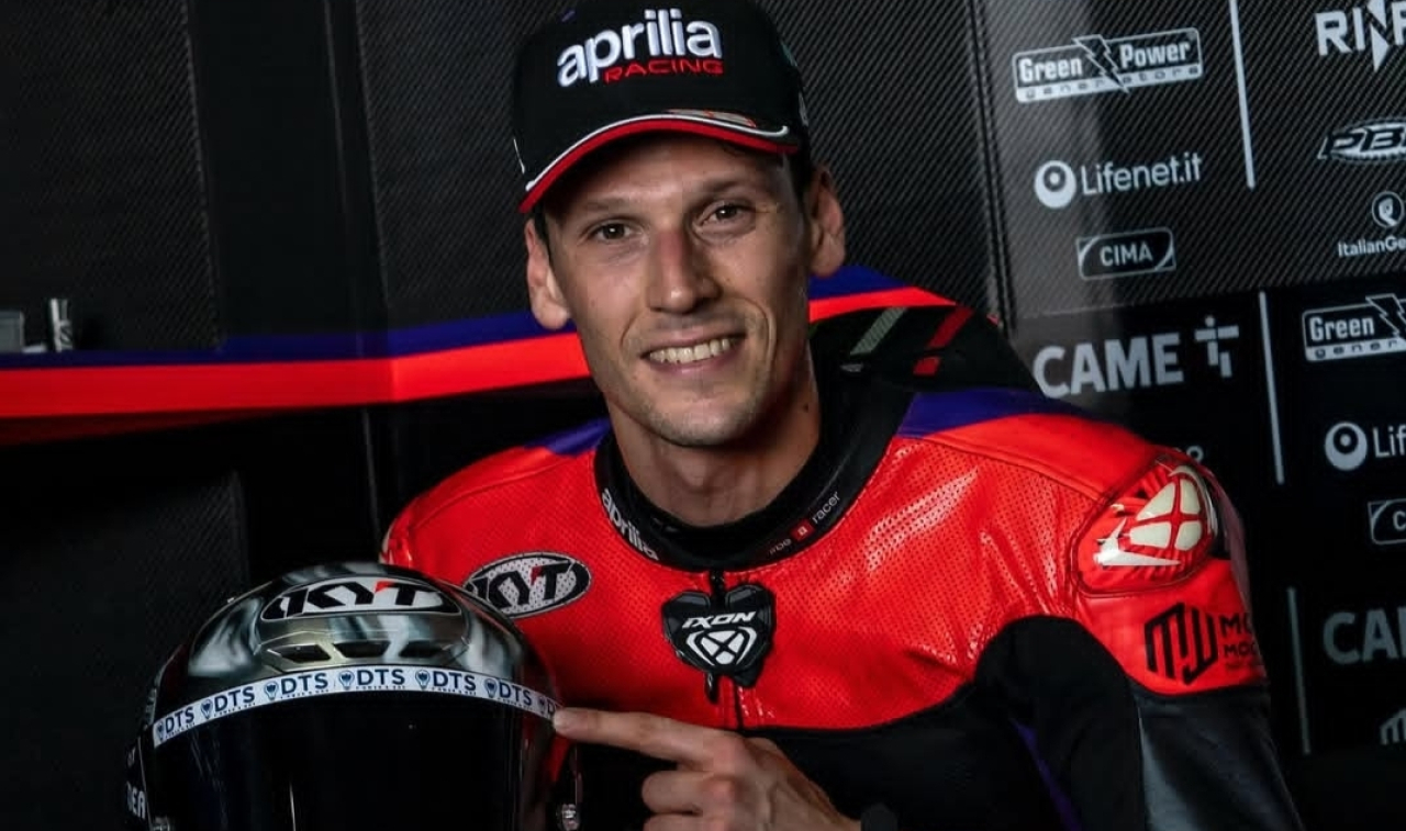 Lorenzo Savadori pengganti Jorge Martin di MotoGP Spanyol, Minggu 27 April 2025. (Foto: Instagram @aprilia)