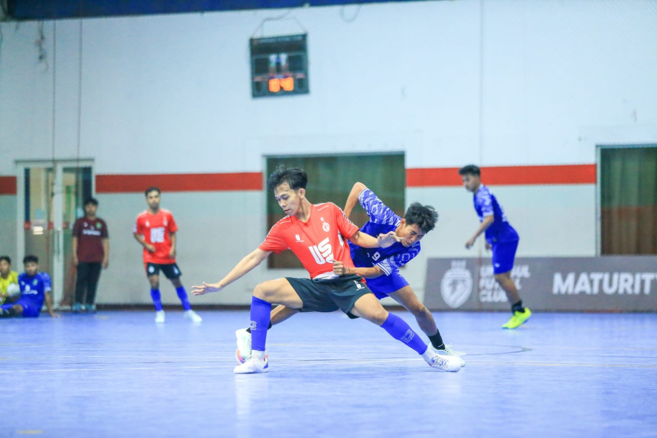 Kemenangan telak ditorehkan skuad Unggul FC Malang dengan skor 14-1 saat lakoni laga ujicoba melawan tim futsal PorProv Kota Malang. (Foto Unggul FC)