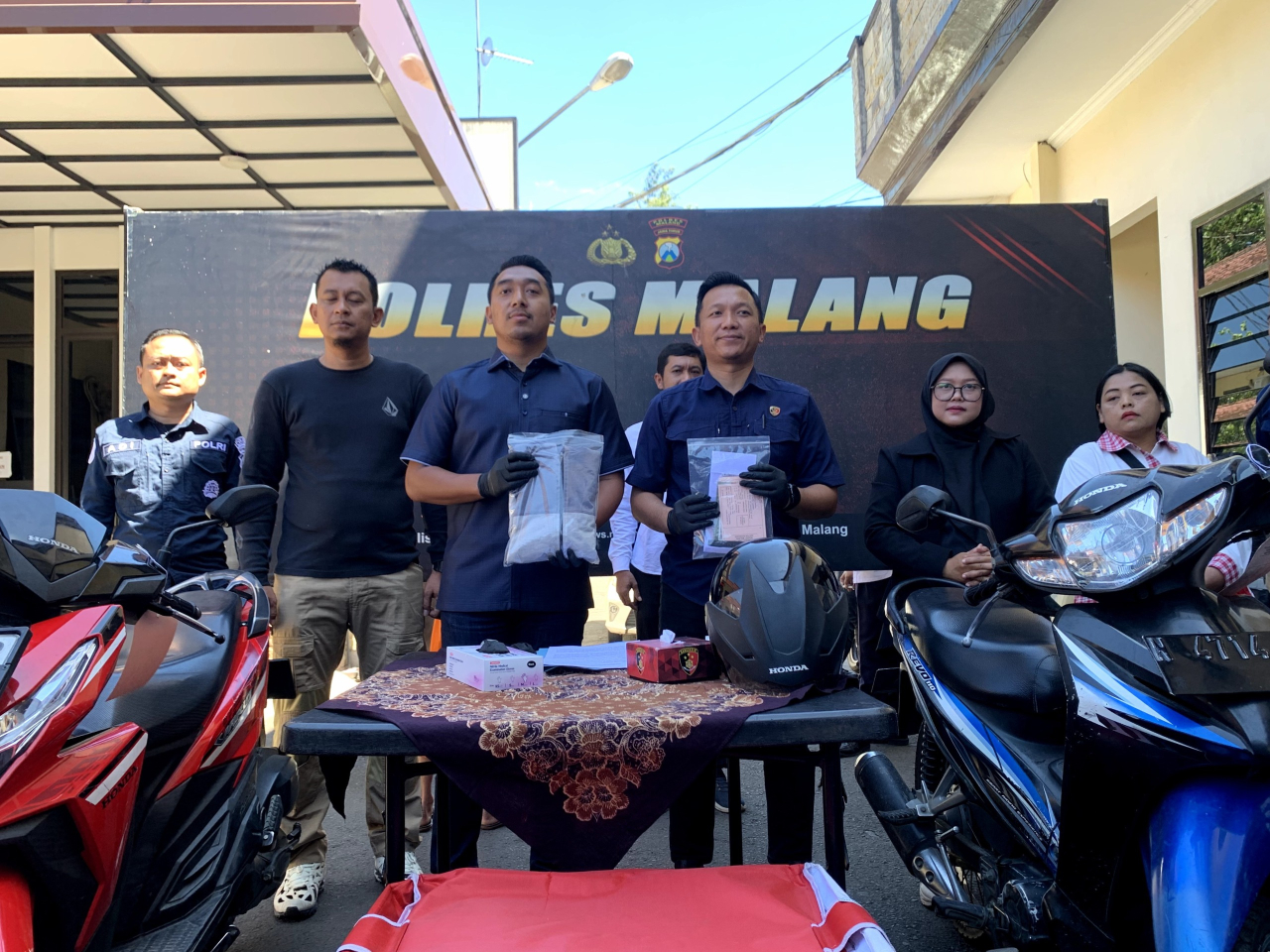 Polres Malang Tangkap Pencuri Motor Kurir Yakult yang Viral di Medsos