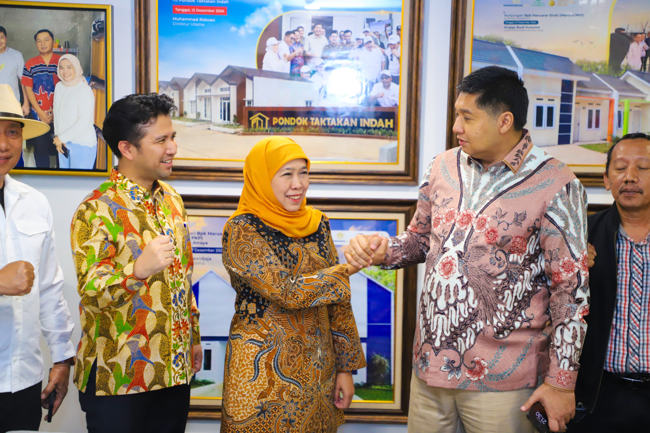 Khofifah-Emil Bersama PWI dan SPSI Jatim Temui Menteri PKP Maruarar Sirait, Diskusikan Rumah Subsidi untuk Wartawan