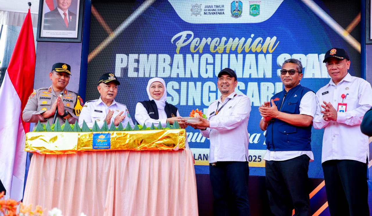 Gubernur Khofifah Resmikan SPAM di Singosari
