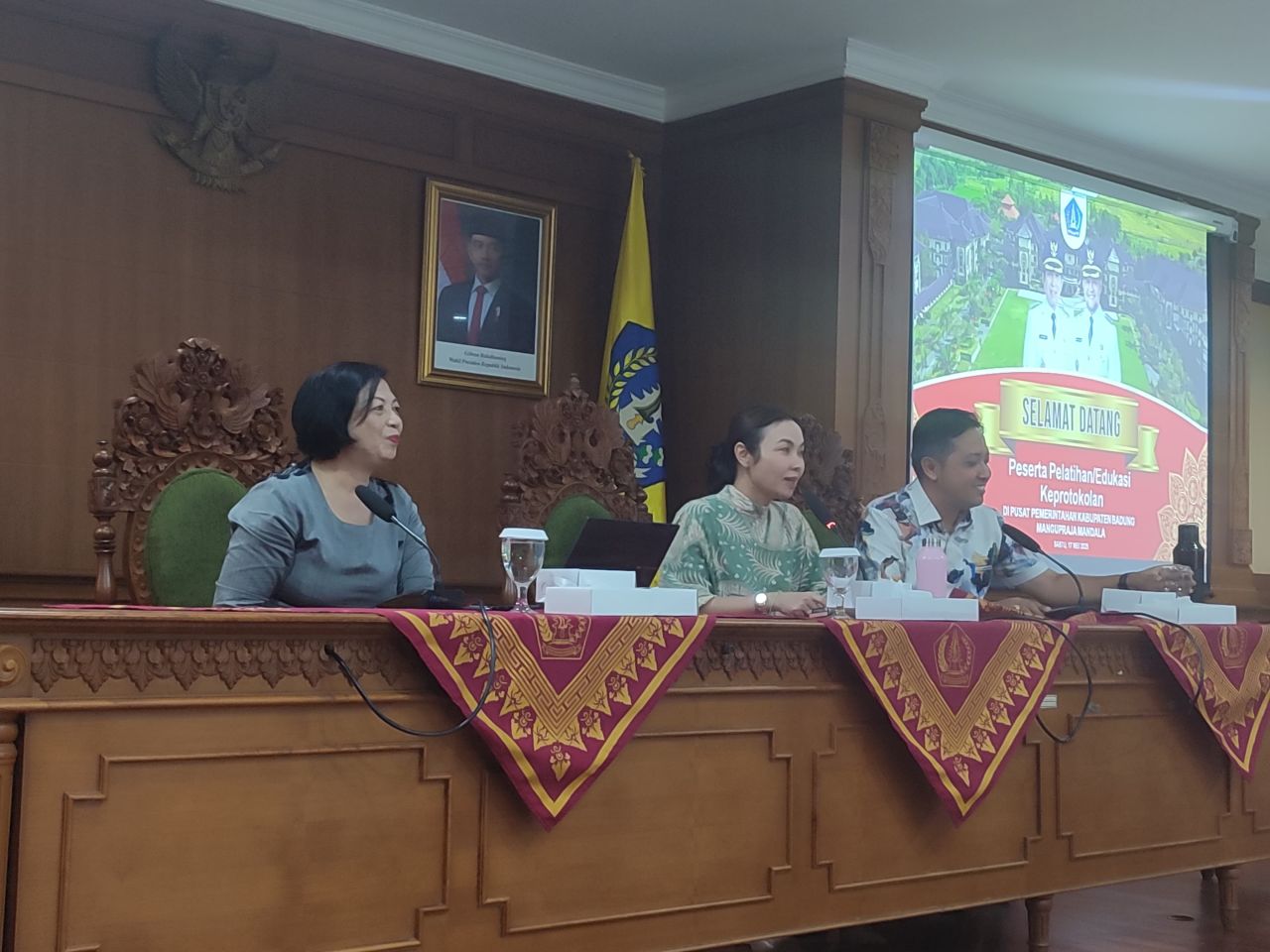 Tingkatkan Kualitas Keprotokolan, Puspem Badung Hadirkan BKPSDM Provinsi Bali