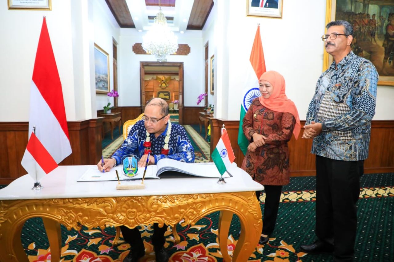 Gubernur Jatim Jalin Kerjasama Startegis dengan Dubes India