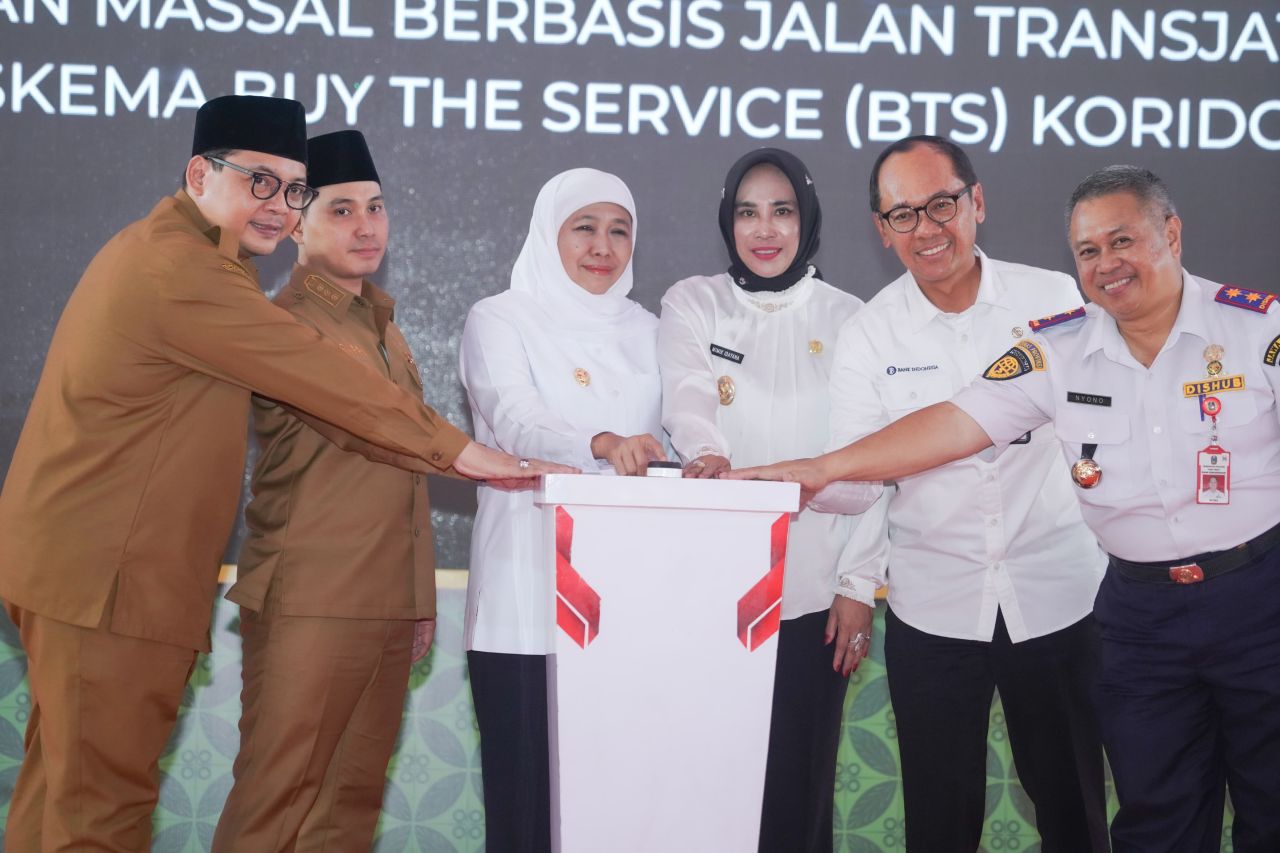 Bus Trans Jatim Koridor VI Mojokerto-Sidoarjo Resmi Beroperasi, Wujudkan Aspirasi Buruh May Day