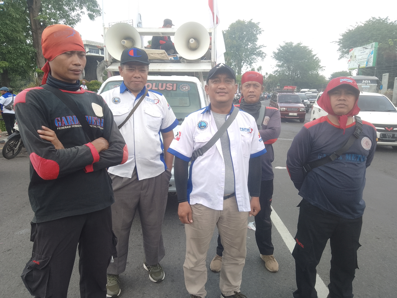 Peringatan Hari Buruh, Elemen Buruh FSPMI Turun ke Jalan