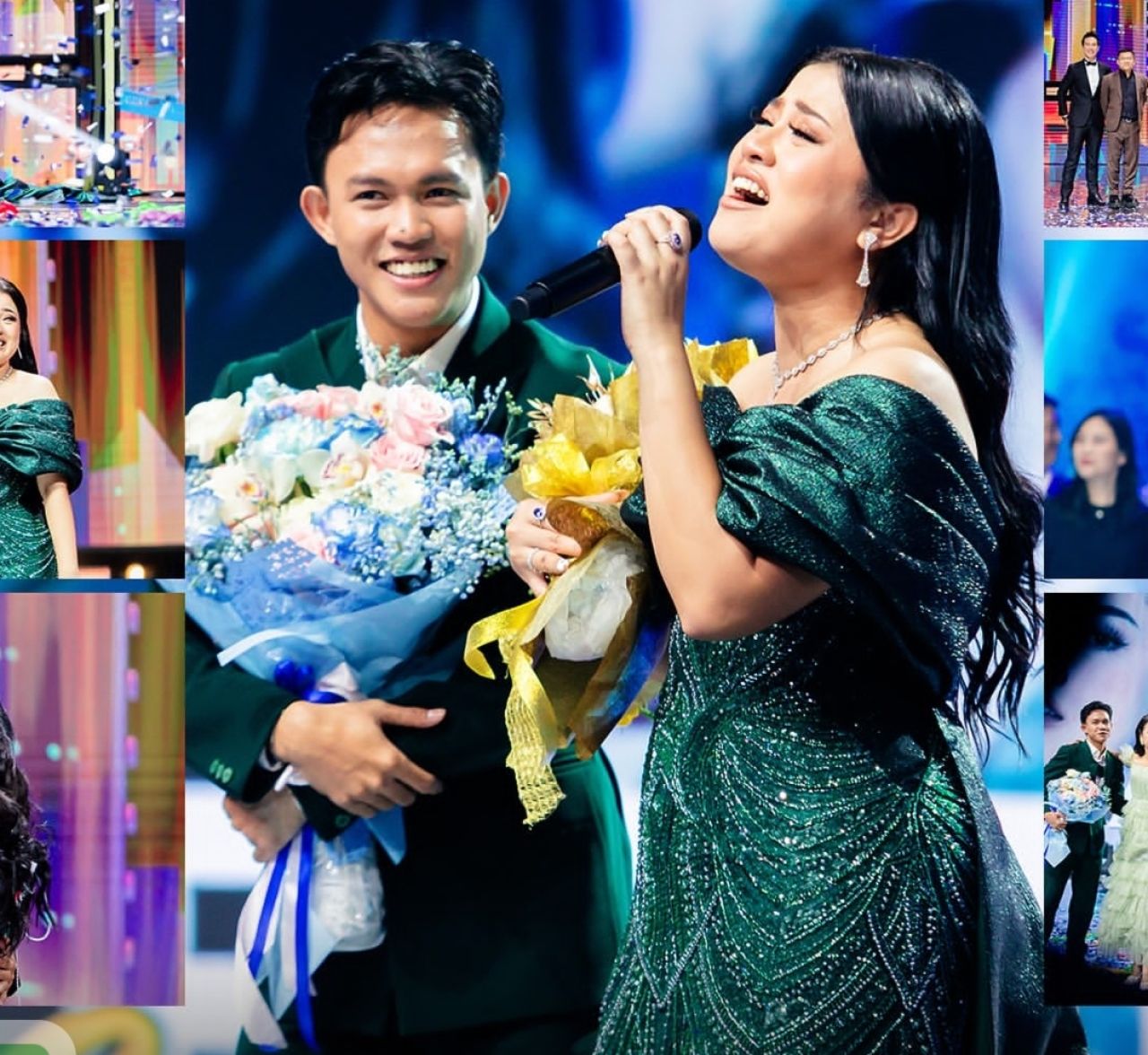Penampilan Shabrina Leanor dan Fajar Noor di Indonesian Idol. (Foto: Instagram @indonesianidolid)