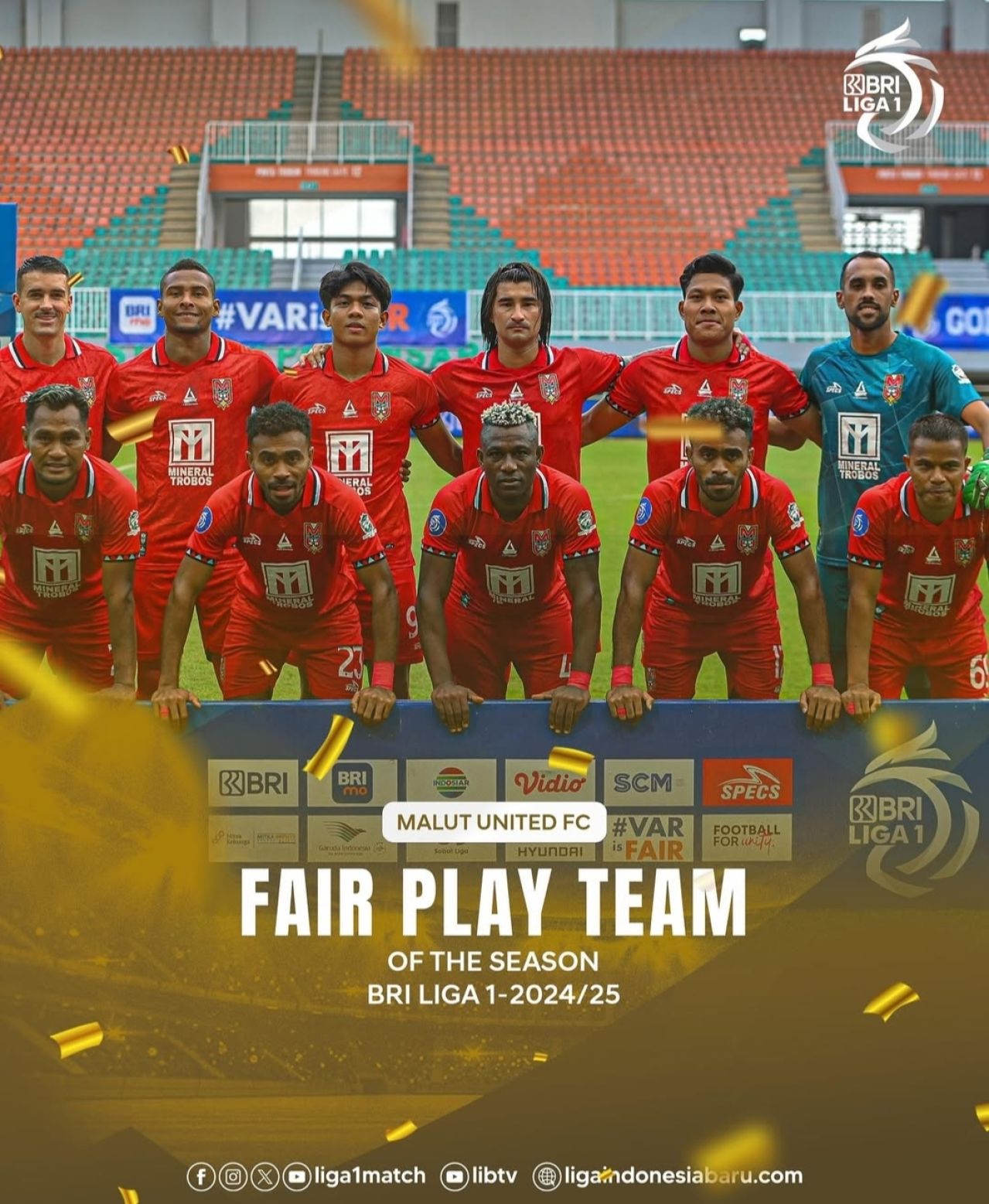Klub terbaik Malut United FC. (Foto: Instagram @liga1match)