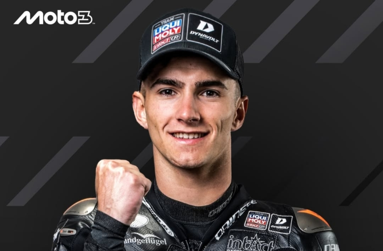 David Munoz juara Moto3 di Aragon, Minggu (8/6/2025). (Foto: Instagram @motogp)