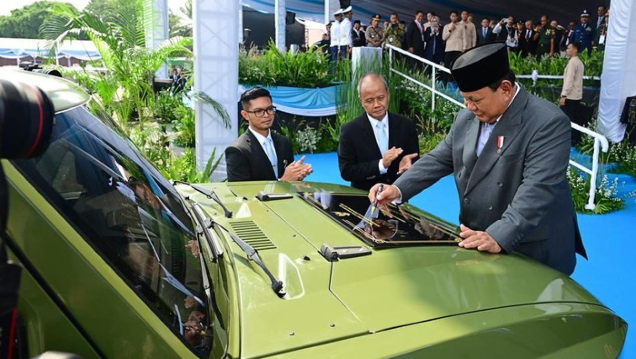 MV3 EV Pandu, Mobil Taktis Listrik Buatan Asli Indonesia Diluncurkan Presiden Prabowo