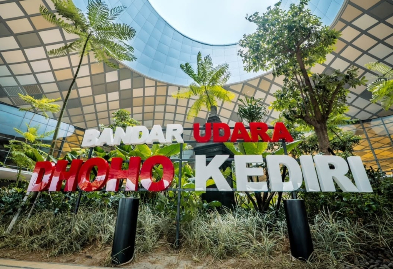 Bandara Dhoho Kediri, Jawa Timur, sepi penumpang. (Foto: Istimewa)