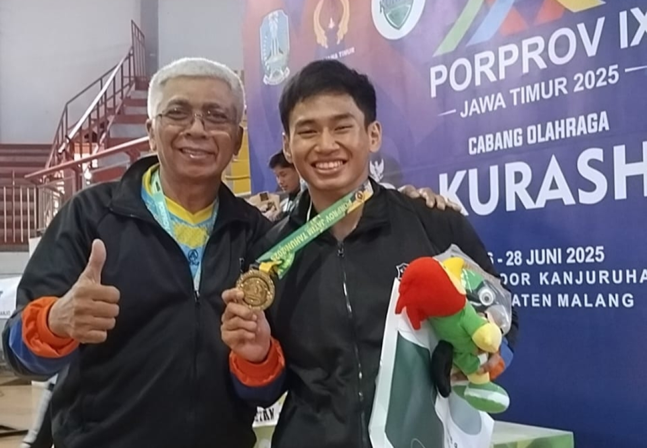Rizky Genta Persembahkan Emas Pertama untuk Surabaya di Cabor Kurash Porprov Jatim IX