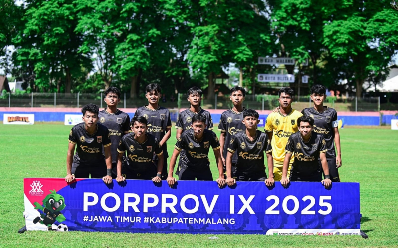 Hasil Imbang Antar Tim Sepak Bola Putra Kabupaten Malang Melaju ke Babak 8 Besar Porprov 2025