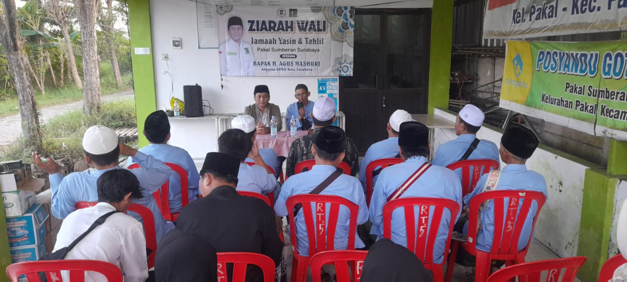 Anggota DPRD Surabaya Dukung Ziarah Wali Bersama Jamaah Yasin dan Tahlil Pakal Sumberan