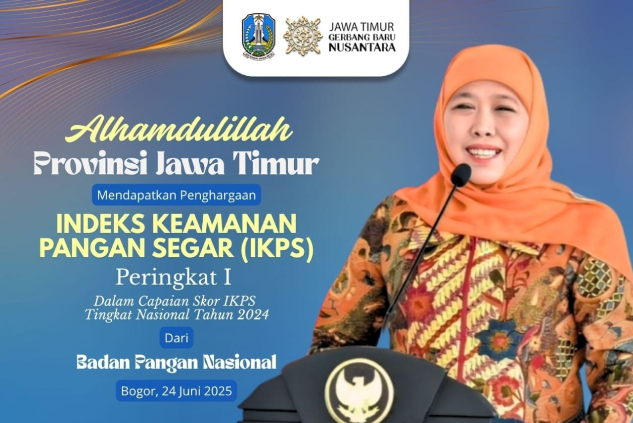 Raih Peringkat Pertama Nasional Indeks Keamanan Pangan Segar, Gubernur Khofifah: Komitmen Sediakan Pangan Berkualitas