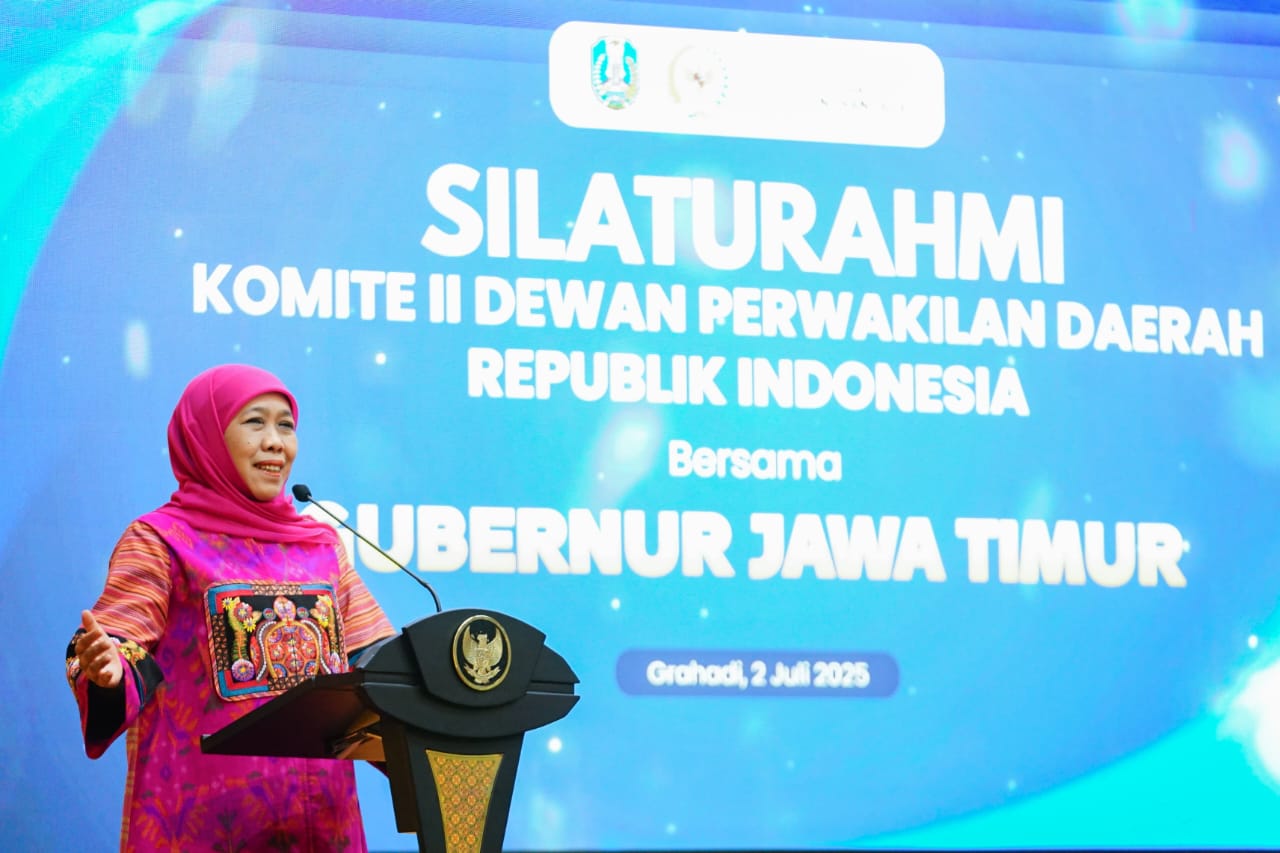 Terima Kunker Komite II DPD RI, Gubernur Khofifah Paparkan Keunggulan Jatim sebagai Episentrum Bumi Majapahit