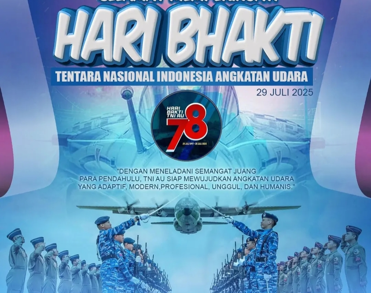 Hari Bhakti TNI AU Diperingati Setiap 29 Juli