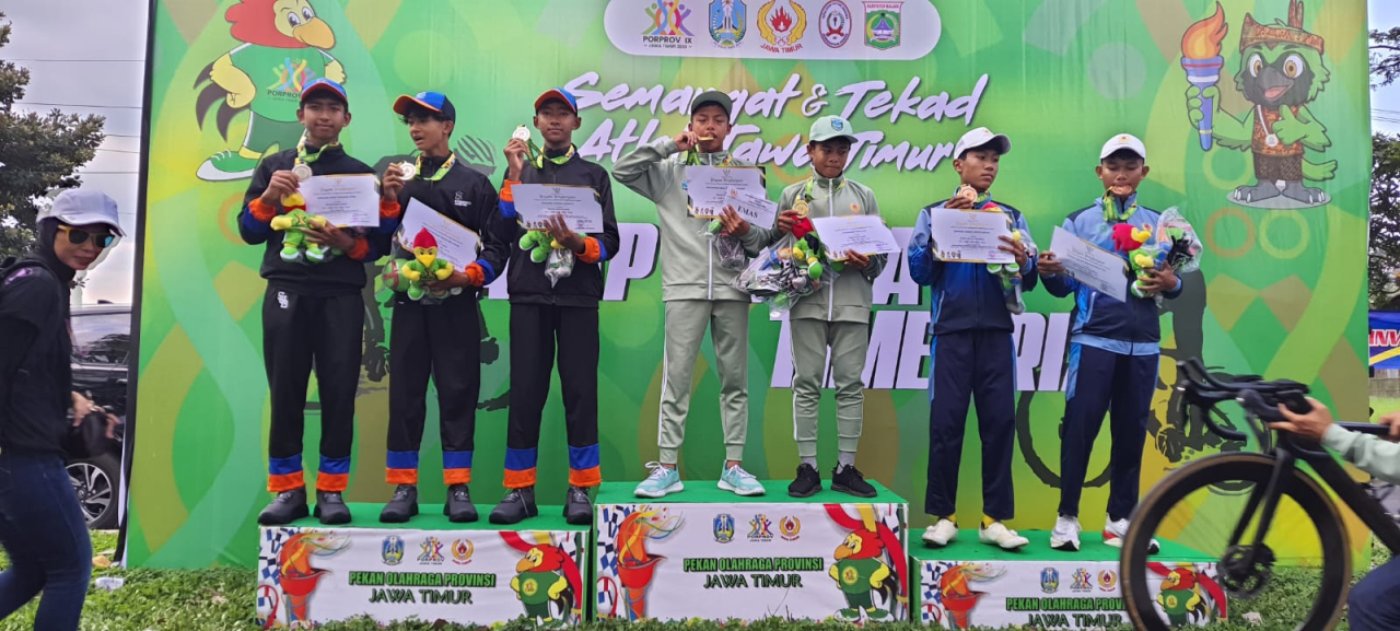 Tambah Satu Medali Emas di Balap Sepeda, Kota Malang Tinggalkan Pesaing