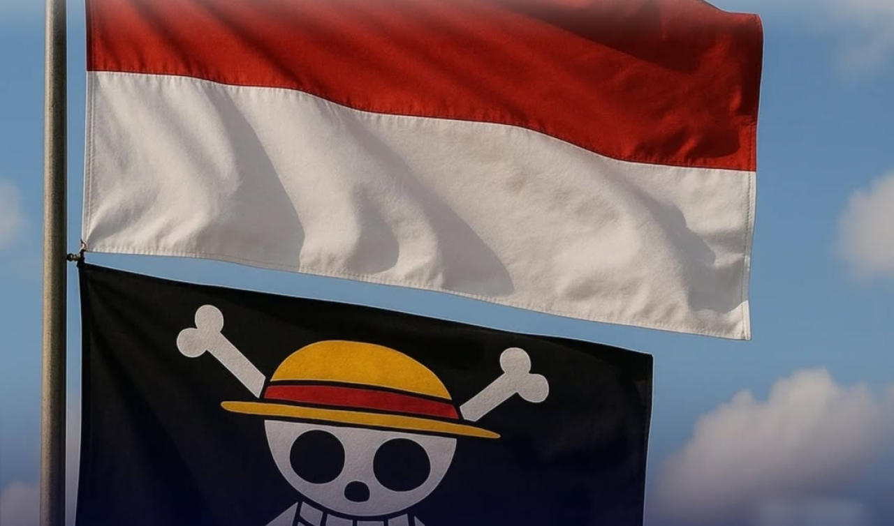 Viral Pengibaran Bendera One Piece Jelang Hari Kemerdekaan 17 Agustus