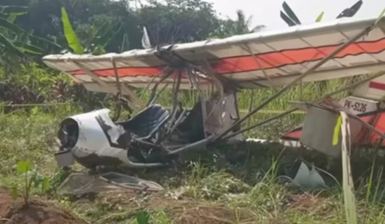 Pesawat Latih Jatuh di TPU Ciampea Bogor, Satu Orang Tewas