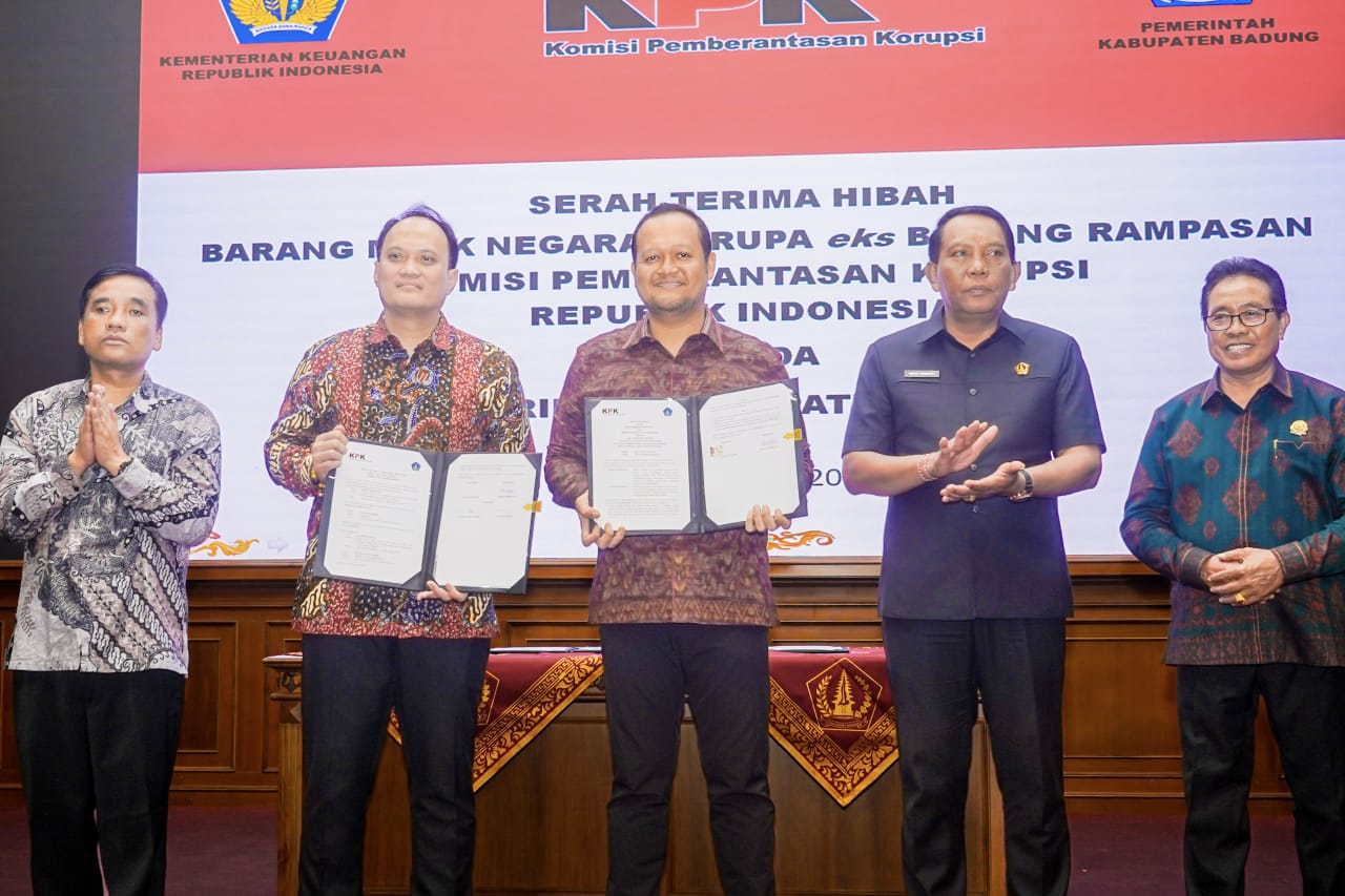 Pemkab Badung Terima Hibah BMN Hasil Rampasan KPK RI