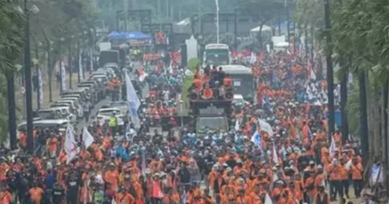 Demo Buruh, Rute Longmarch dan Titik Kumpul Jalan A Yani Surabaya