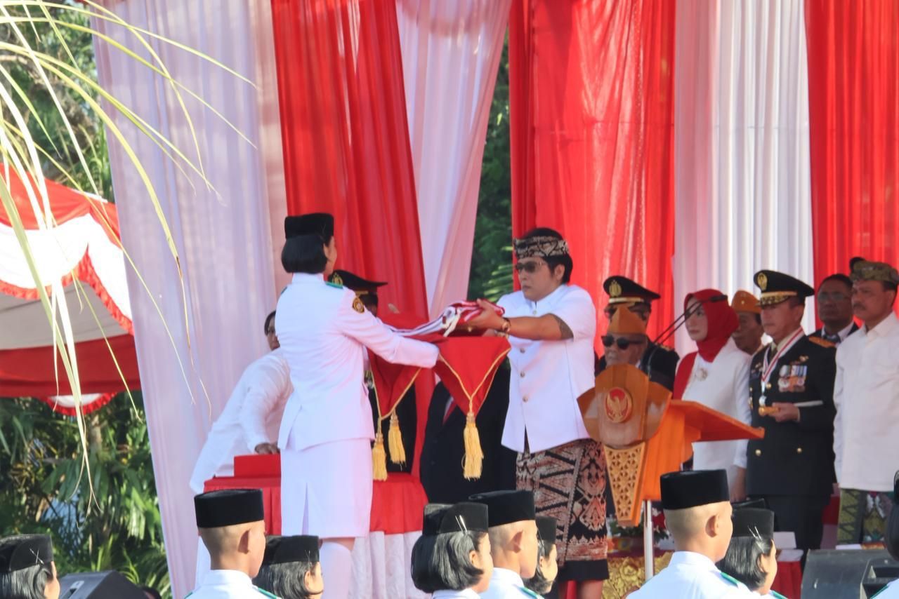 Wagub Bali Giri Prasta Ajak Generasi Muda untuk Berinovasi demi Pembangunan Daerah saat HUT RI ke-80