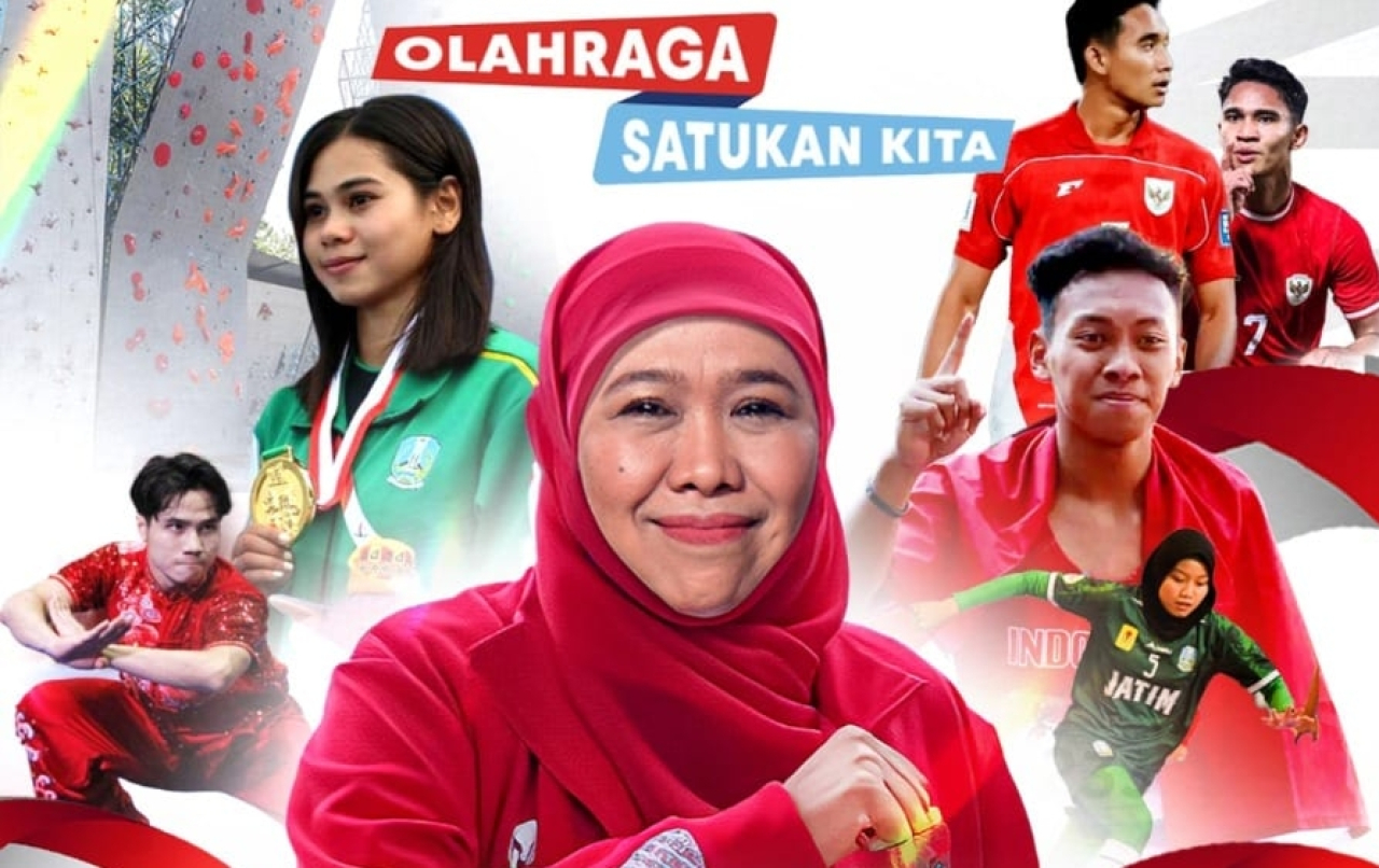 Hari Olahraga Nasional ke-42, Gubernur Khofifah Serukan Semangat Persatuan dan Junjung Sportivitas