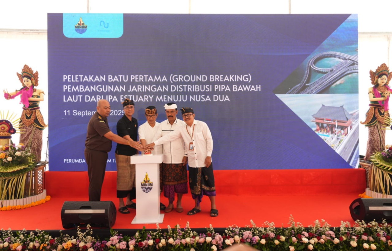 Groundbreaking Pembangunan Jaringan Distribusi Pipa Bawah Laut Kabupaten Badung