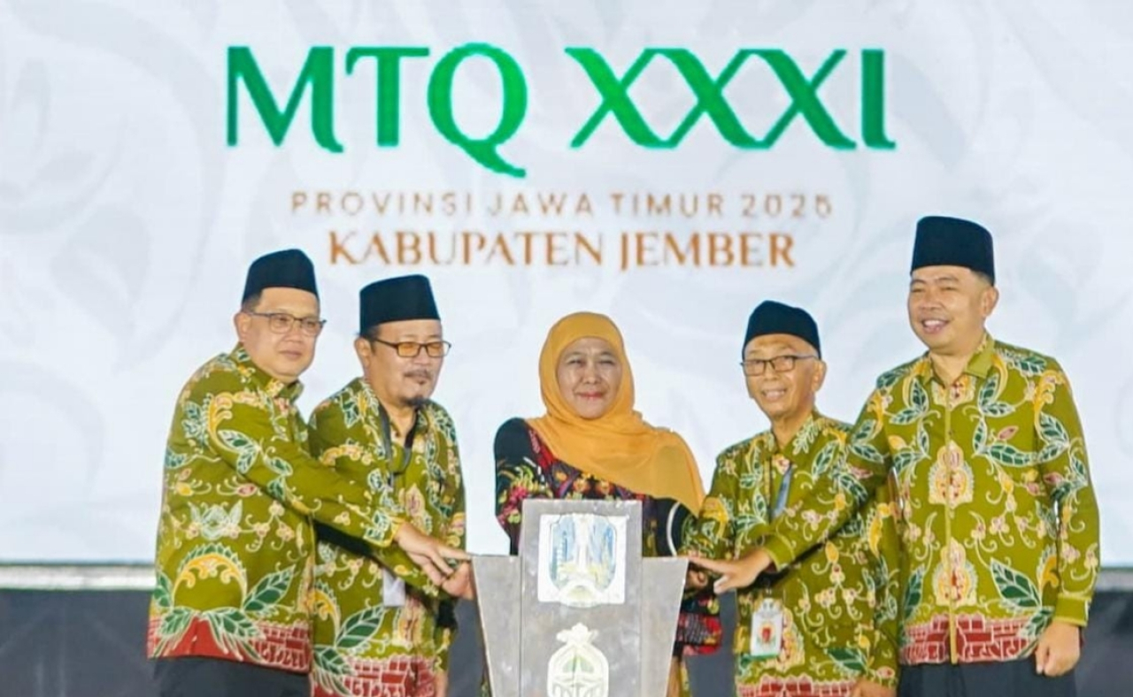 Gubernur Jawa Timur Khofifah Indar Parawansa secara resmi membuka Musabaqah Tilawatil Quran (MTQ) XXXI Tingkat Provinsi Jawa Timur. (Foto: Istimewa)